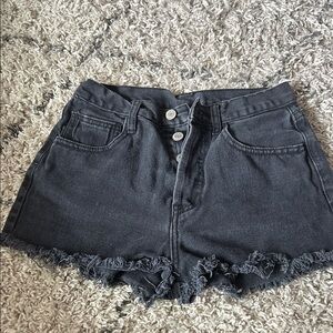 Stylish Black Denim Women Shorts